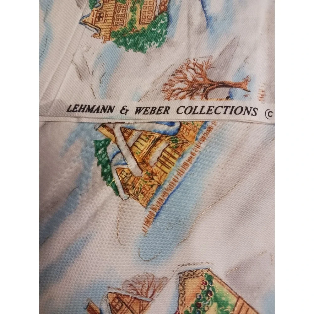 Lehman And Weber Collections Christmas Fabric 36 1/2 X 44 Inches